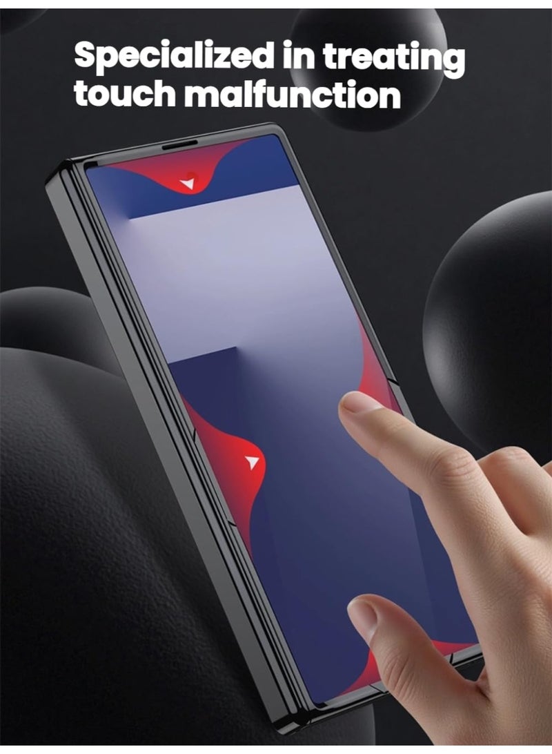 general Clear Case Compatible with Samsung Galaxy Z Fold 7, Built-in Front Screen Protection  Hinge Protection  Stand, Transparent Ultra-thin Protective Cover - Image 4