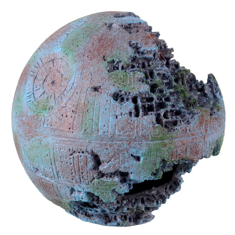 Underwater Treasures Green Space Ball Aquarium Ornament Sculpture - Image 1