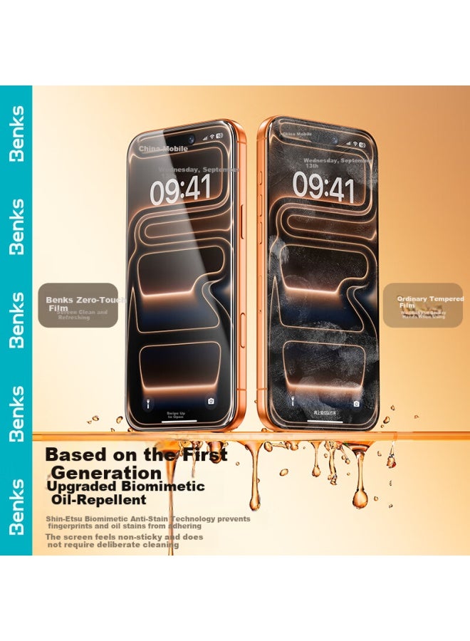 Benks Tempered Glass Screen Protector For Iphone 17 Pro Max, Anti-dust Anti-fingerprint Ultra-thin Full Coverage Phone Film, Hd Clear 2-pack - Image 2