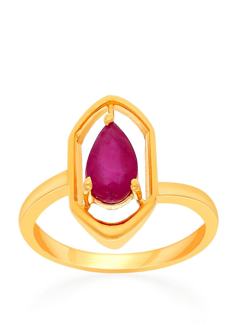 Malabar Gold and Diamonds 22 Carat 916 Purity Precia Gemstone Ring PGNFNC500RN1 for Women  - Image 1
