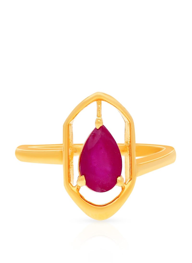 Malabar Gold and Diamonds 22 Carat 916 Purity Precia Gemstone Ring PGNFNC500RN1 for Women  - Image 2