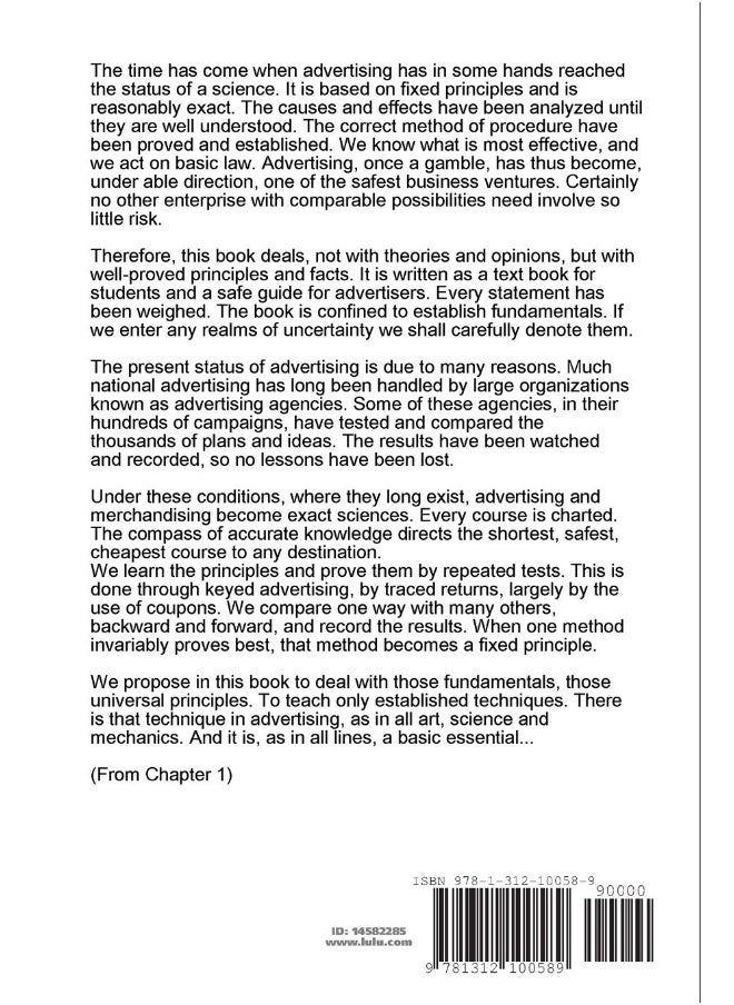 Scientific Advertising - Masters of Marketing Secrets: From the First Great Copywriter  - Image 2