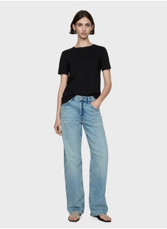MANGO Crew Neck T-Shirt  - Image 3