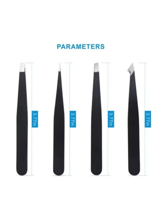 Precision Tweezers Set - Suitable for Various Life Situations, 4-in-1 Set - Image 3