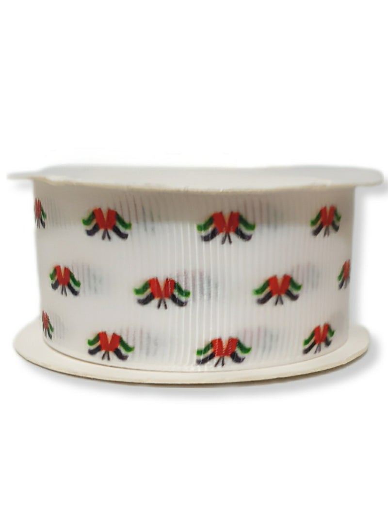 الزعابية شريط علمين لليوم الوطني لدولة الإمارات العربية المتحدة - Image 1