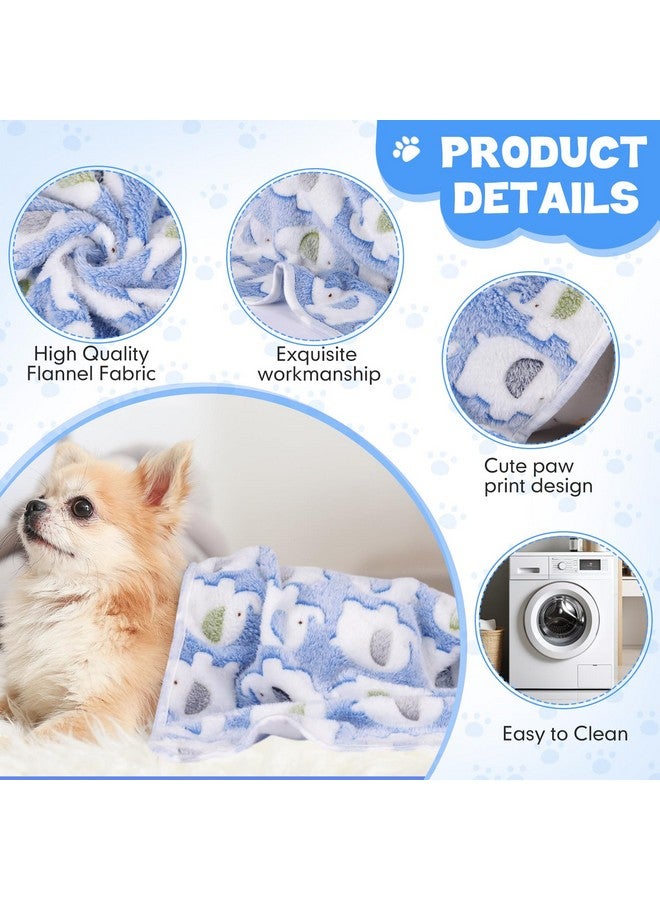 Chumia Chumia 15 Pcs Blankets for Dog Cat Soft Fluffy Fleece Washable Pet Dog Pattern Print Fleece Blankets for Pets Throw Warm Bed Mat for Puppy Cat 3 Colors, 24 x 16 Inches(Elephant) - Image 3