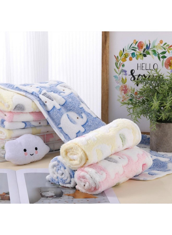 Chumia Chumia 15 Pcs Blankets for Dog Cat Soft Fluffy Fleece Washable Pet Dog Pattern Print Fleece Blankets for Pets Throw Warm Bed Mat for Puppy Cat 3 Colors, 24 x 16 Inches(Elephant) - Image 5