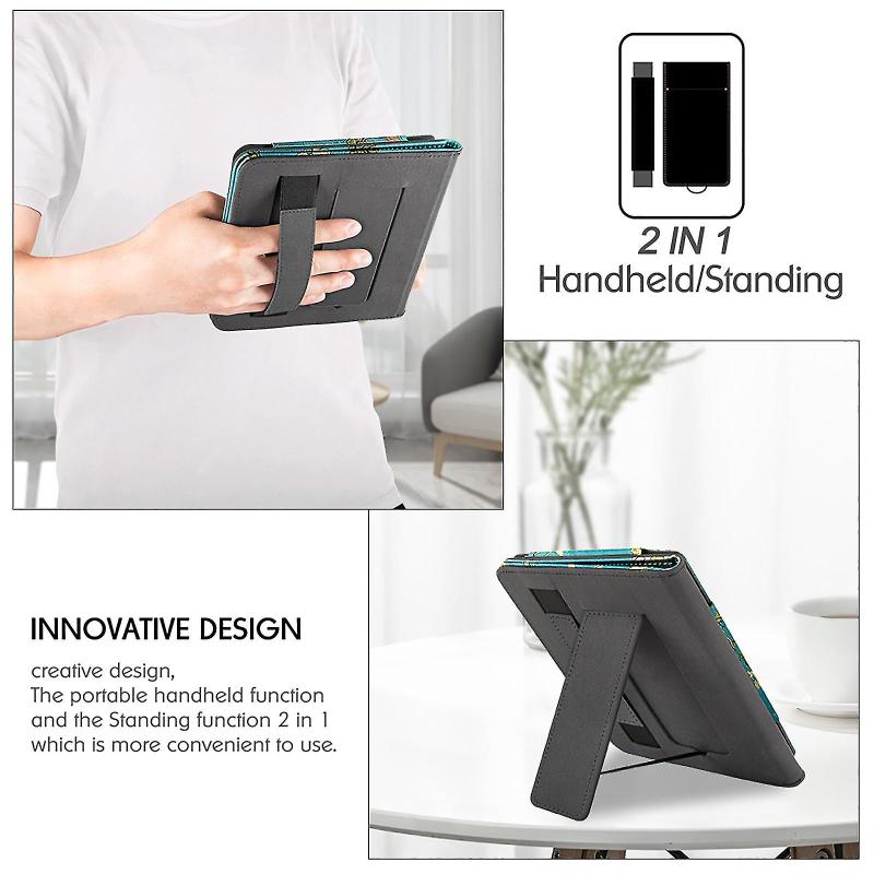 Waterproof Kobo Libra 2 Case: Premium PU Leather With Anti-Scratch Microfiber Interior - Magnetic Auto Wake Sleep Feature Lightweight Travel-Friendly Cover for On-The-Go Reading Enthusiasts - Image 2