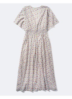 American Eagle Floral Print Ruched Waist Kaftan  - Image 4