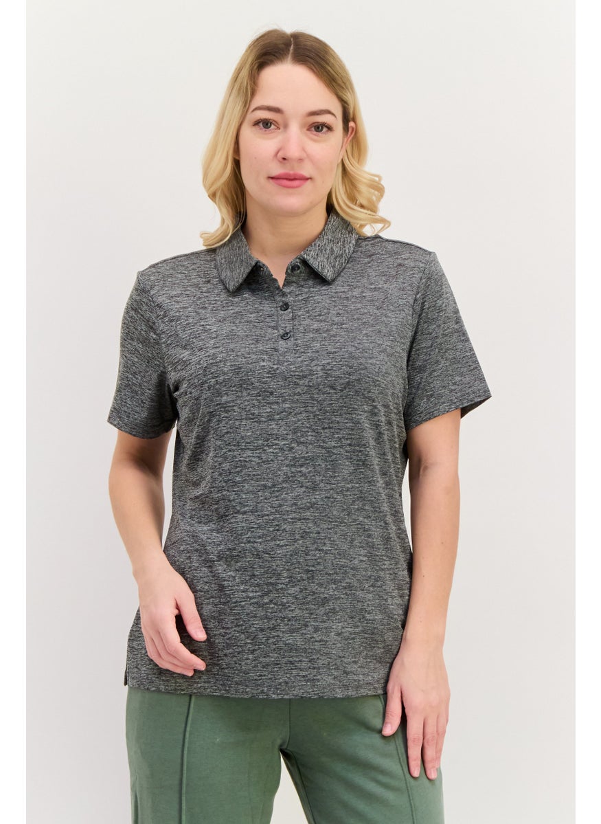 Women Sportswear Fit Short Sleeve Outdoor Polo Shirt, Grey - pzsku/Z045B30CFF87B9A657AF9Z/45/_/1737641898/27274907-a263-48e0-858f-d7aee845c302