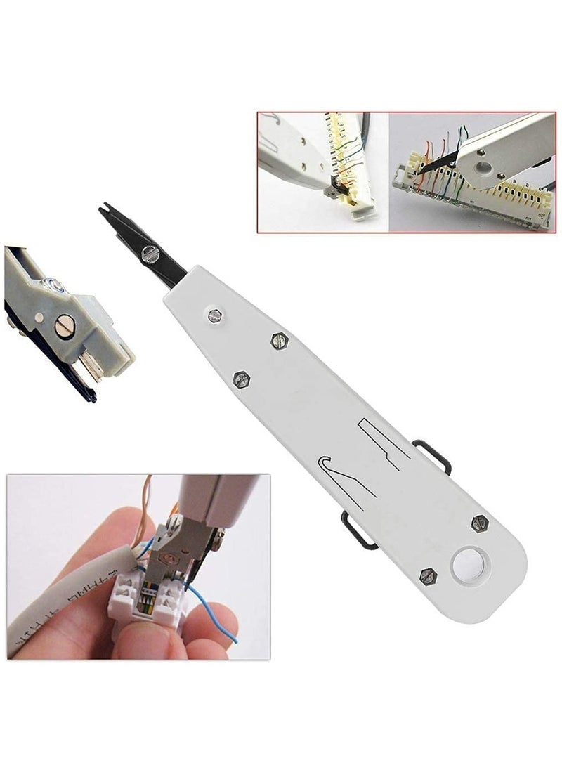 General - Rj45 Crimping Tool Kit for CAT5 CAT6 Professional Computer Maintenacnce LAN Cable Tester Network Repair Tool Set Pack of 8 - Image 1