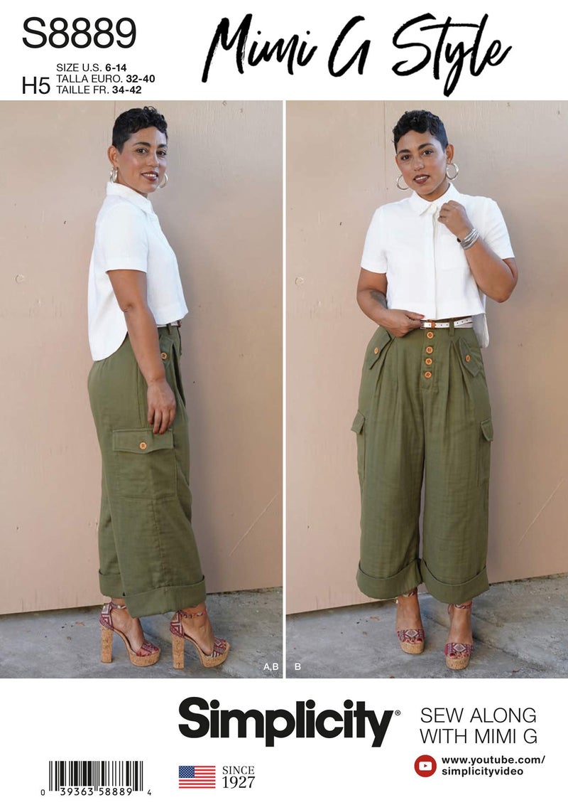 Simplicity Sewing Pattern S8889 Misses' Shirt and Wide Leg Pants by Mimi G Style (U5 (16-18-20-22-24)) - Image 1