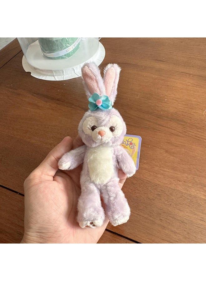 Sweet Face Star Dailou Shirley May Belle Plush Small Doll Bag Hanging Accessories Tote Bag Dragon Bag Pendant Keychain-Color:Standing Rabbit-Height:Pendant - Image 1