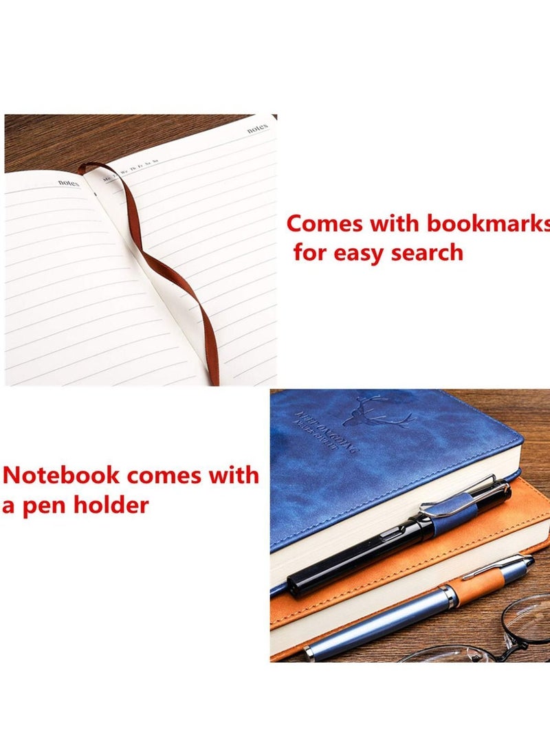 نيبمينينت A5 Notebook Journal Hardcover Executive Diary with Premium Thick Paper, Orange - Image 4