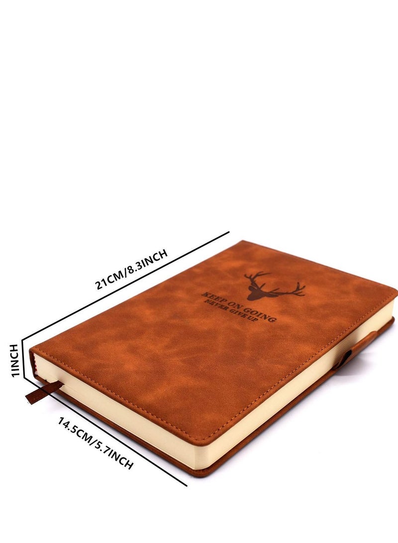 نيبمينينت A5 Notebook Journal Hardcover Executive Diary with Premium Thick Paper, Orange - Image 2