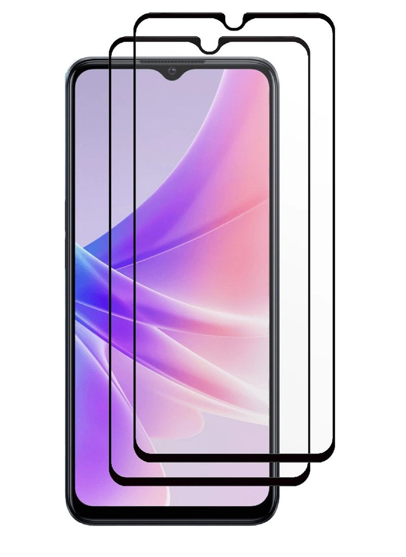 Super 2 Pieces Tempered Glass Screen Protector 5D Designed For Oppo A77 5G Full Glue Edge to Edge Full Screen Coverage And Bubble Free - Image 1