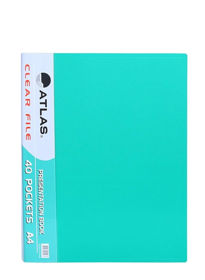 أطلس كتاب عرض ملفات 40 جيب مقاس A4 - Image 1