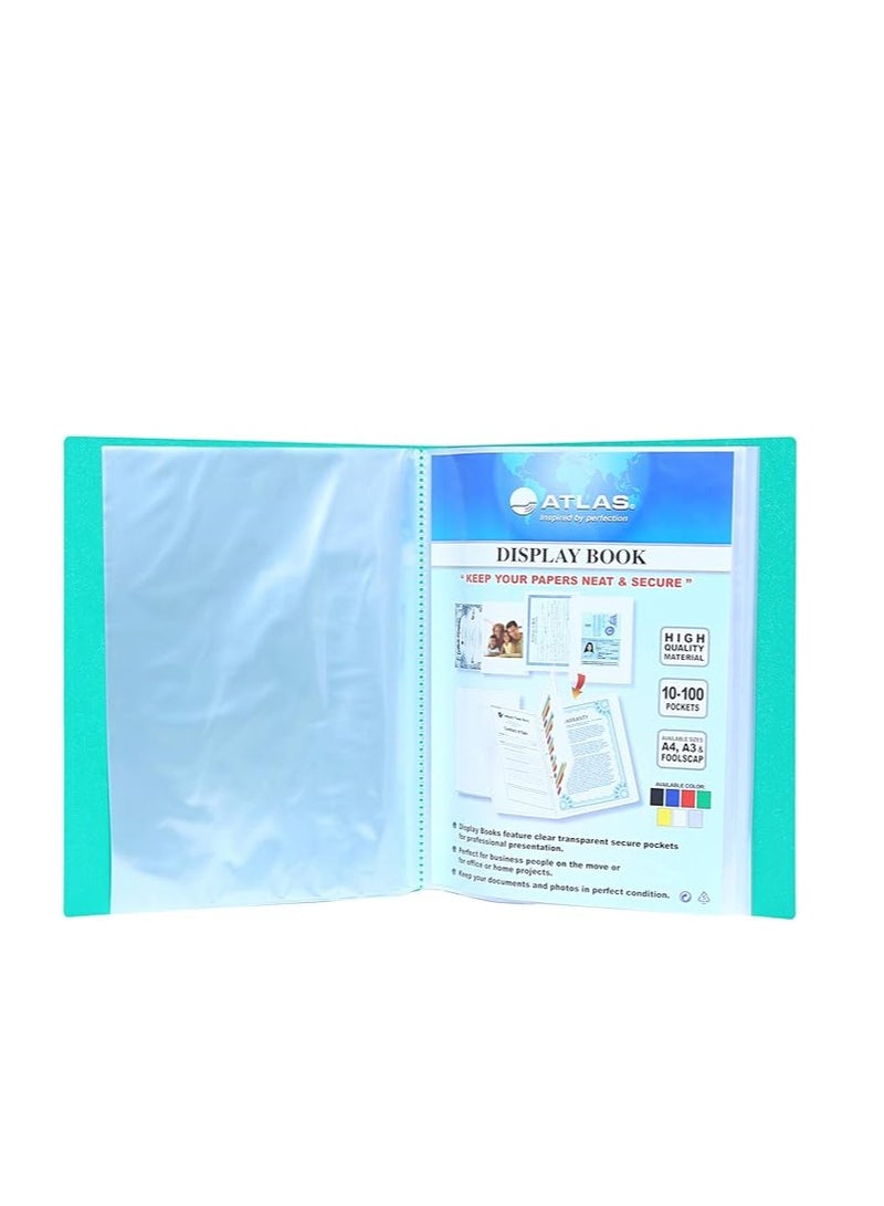 أطلس كتاب عرض ملفات 40 جيب مقاس A4 - Image 2