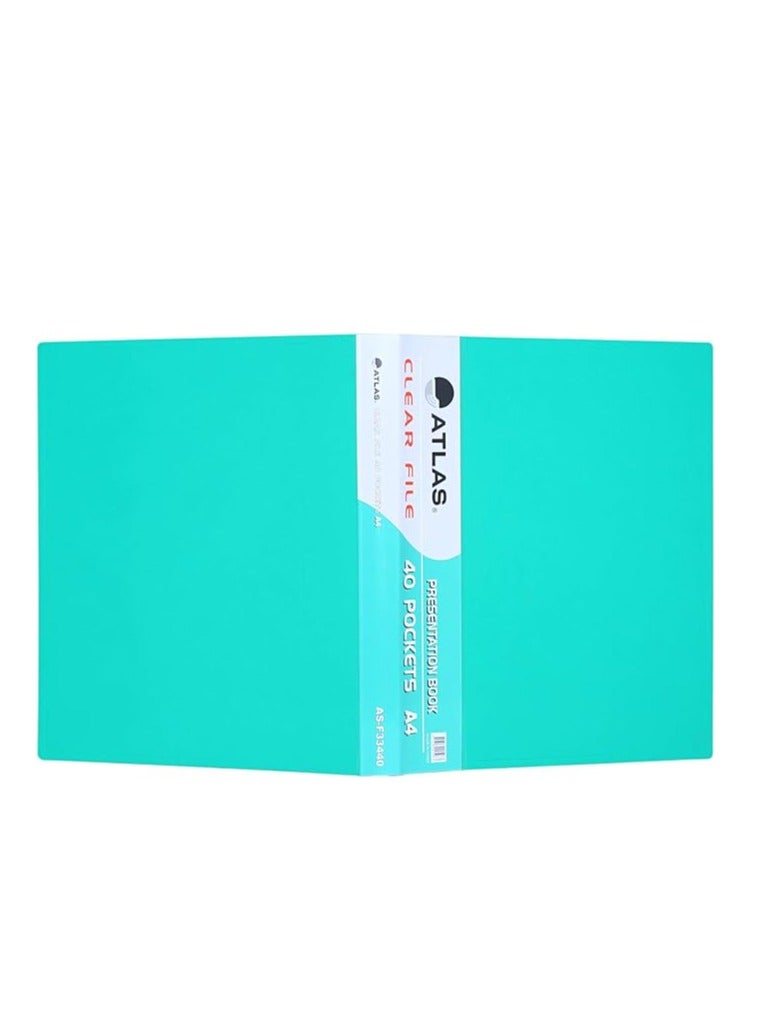 أطلس كتاب عرض ملفات 40 جيب مقاس A4 - Image 3