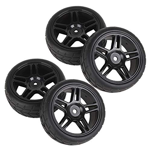 BQLZR Rubber Hub Wheel Rim&Tires 1:10 On-Road Racing Car RC Pack of 4 (20111) - Image 2