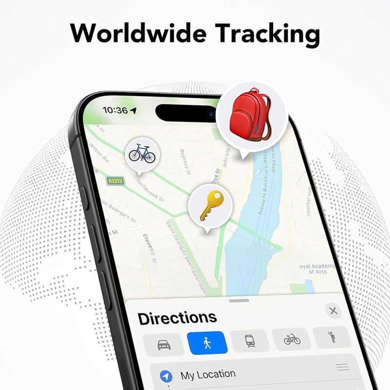 DEBOTIX Wallet Tracker Card, Rechargable, Works with Apple Find My, iPhone (iOS Only), Bluetooth Item Locator for Luggage, Bags, Passport, IP68 Waterproof (1 Pack) - Image 4