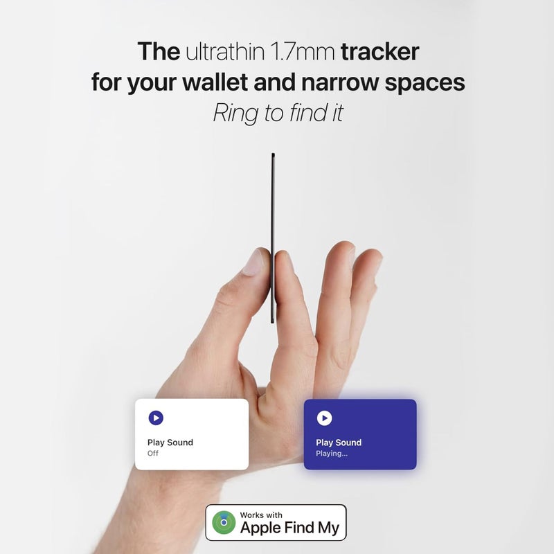 DEBOTIX Wallet Tracker Card, Rechargable, Works with Apple Find My, iPhone (iOS Only), Bluetooth Item Locator for Luggage, Bags, Passport, IP68 Waterproof (1 Pack) - Image 5