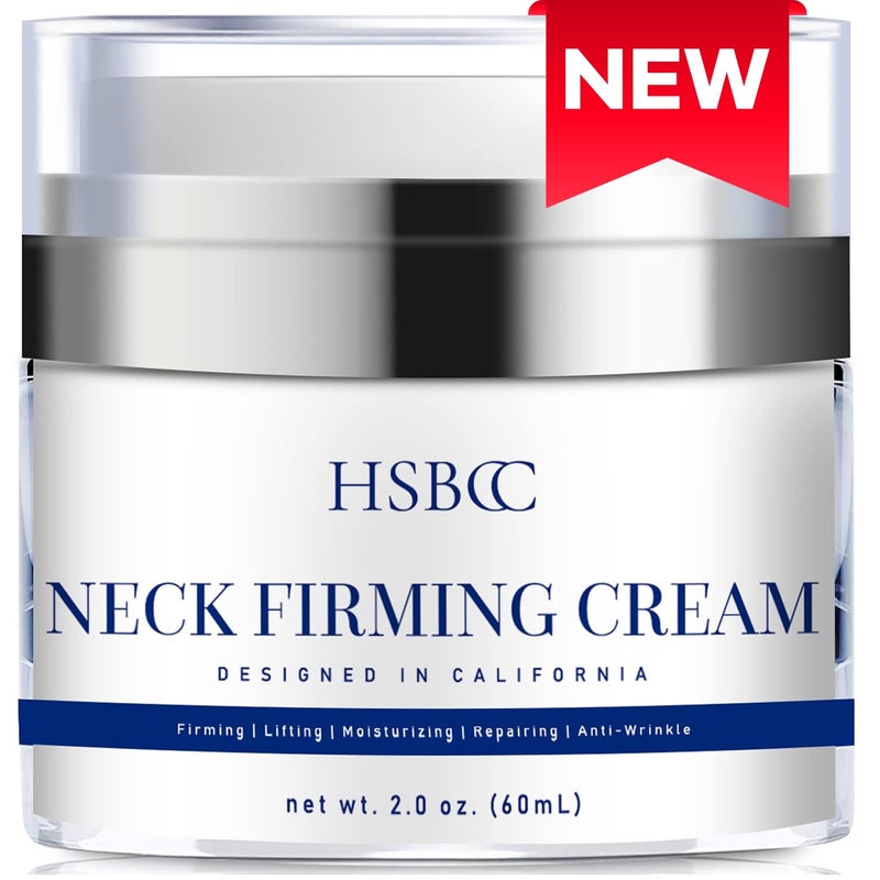 HSBCC Neck Cream for Tightening and Firming Acetyl Hexapeptide8 Retinol Shea Butter Niacinamide  Smoothes Wrinkles Skin Tighten and Lift Neck Cream 60ml