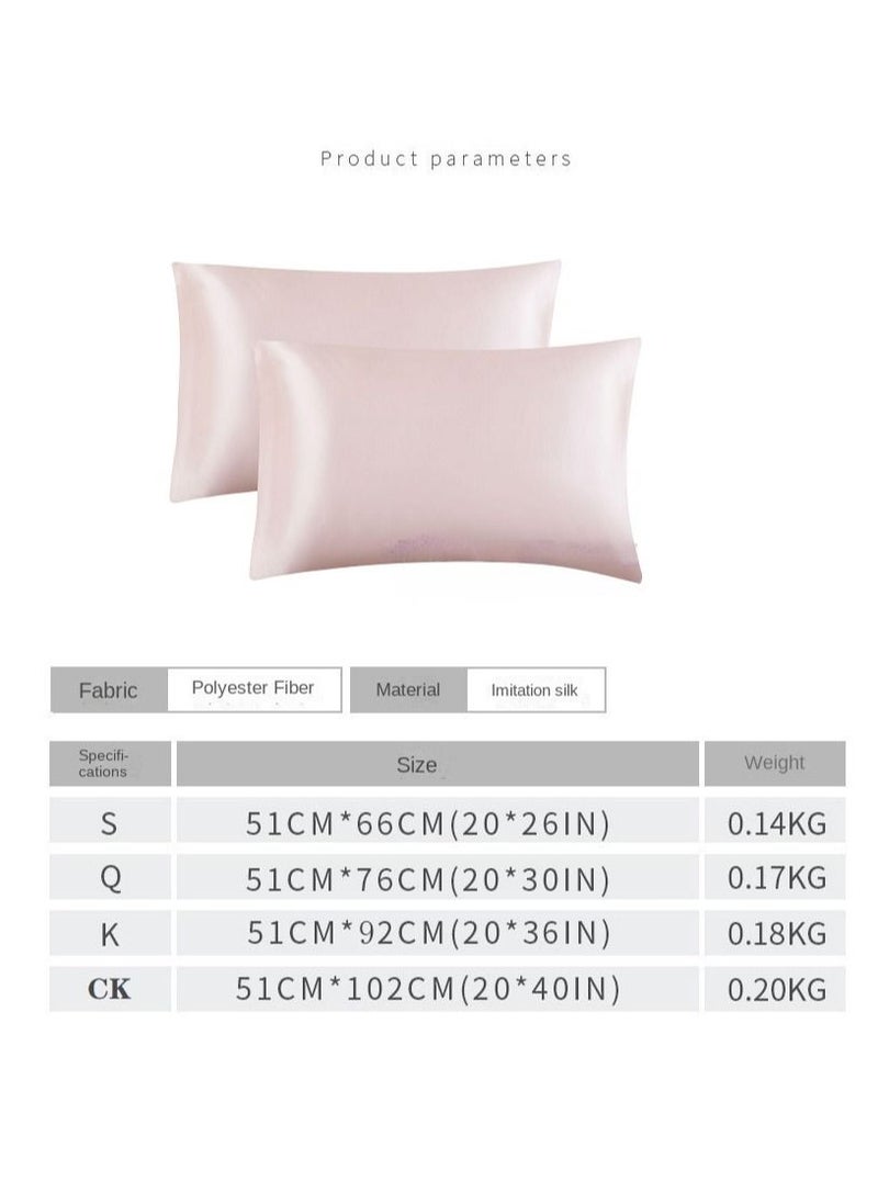 Y&D 2-Piece Simple Solid Colour Pillow Case Cover  - Image 4