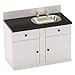 Inusitus Dollhouse Kitchen Sink Cabinet Mini White Countertop 112 Scale Furniture for 6 Inch Dolls - Image 2
