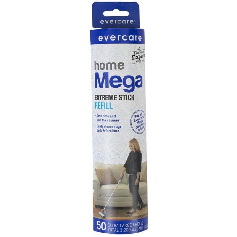 Evercare Mega Large Surface Roller Refill 50 Sheets 6 Pack