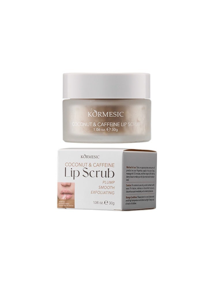 Kormesic فرك الشفاه من جوز الهند والكافيين 30 جرام-ممتلئ - Image 1