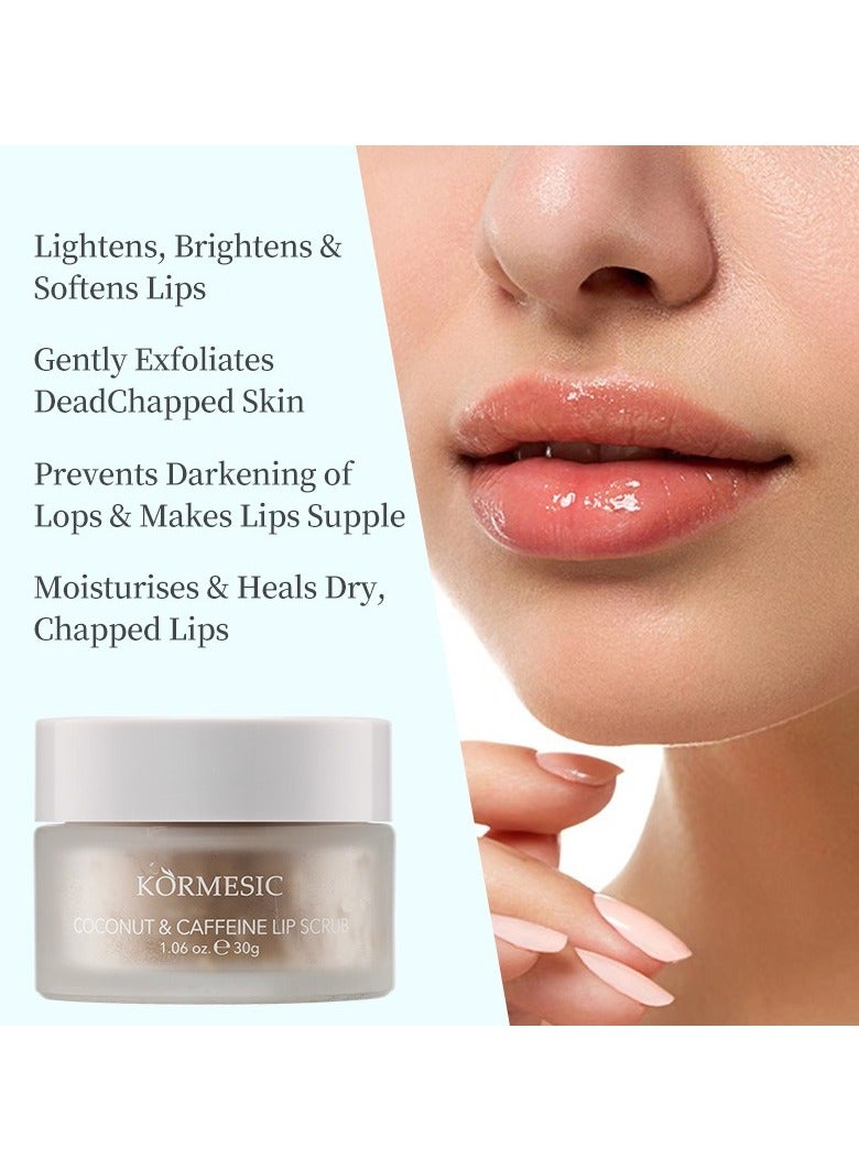 Kormesic فرك الشفاه من جوز الهند والكافيين 30 جرام-ممتلئ - Image 2