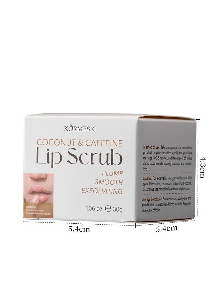 Kormesic فرك الشفاه من جوز الهند والكافيين 30 جرام-ممتلئ - Image 3