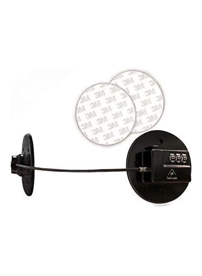 شو وو قفل بمجموعة أرقام لباب الثلاجة أسود - Image 1