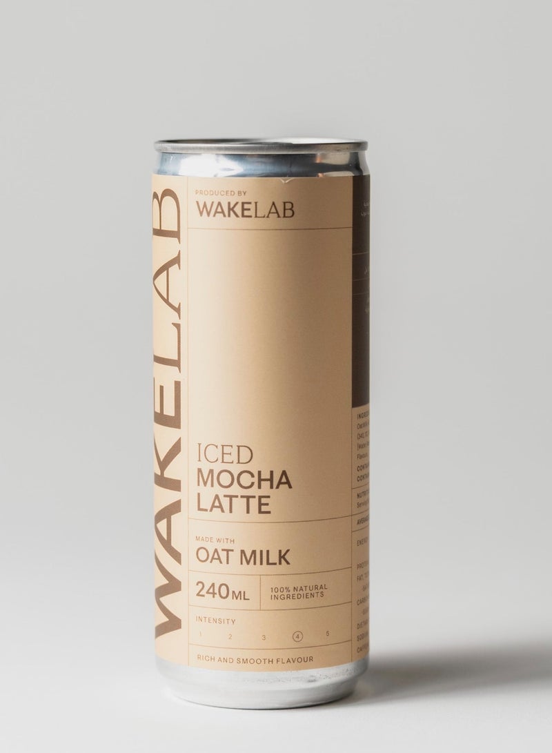 WAKELAB Iced Mocha Oat Latte 240ml - Image 1