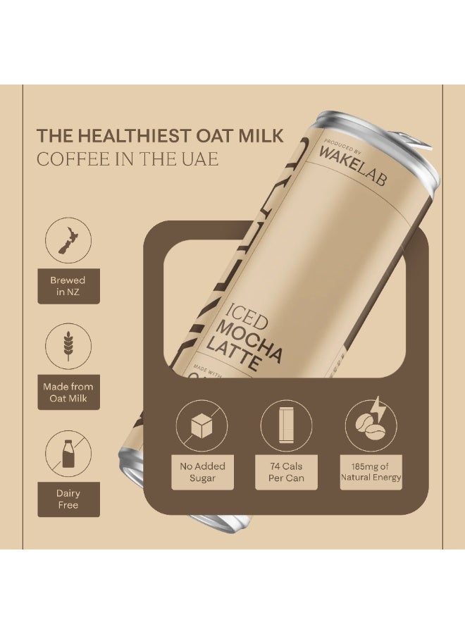 WAKELAB Iced Mocha Oat Latte 240ml - Image 5