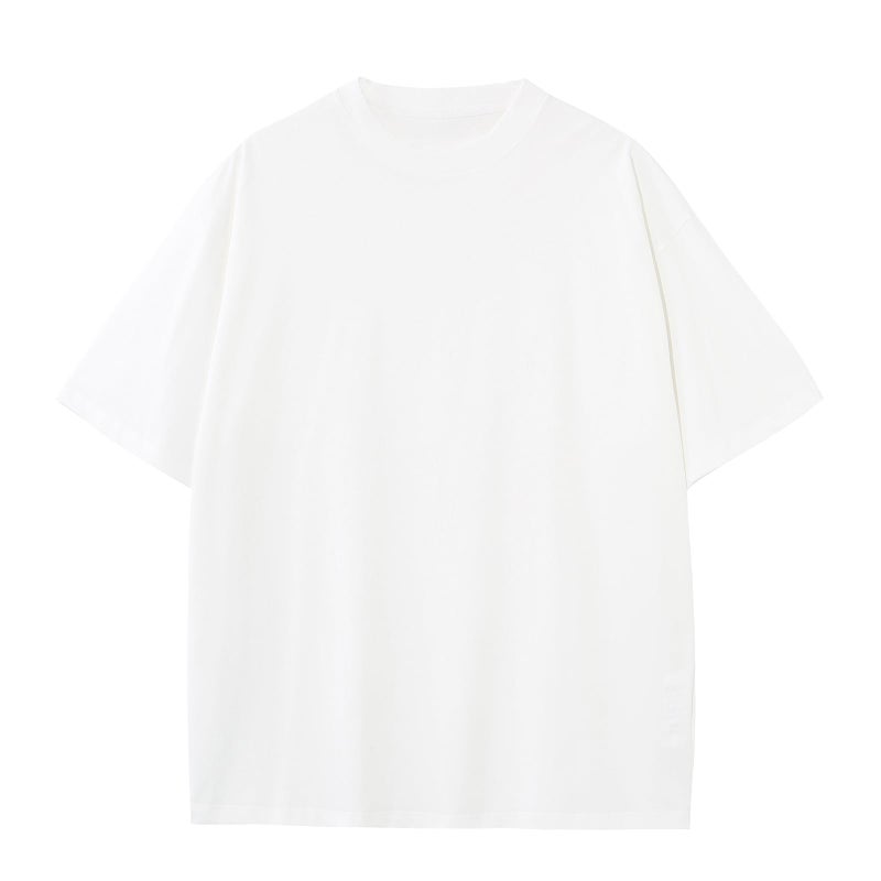 SnowElve Mens Oversized T-Shirts Fashion Loose Fit Crewneck Tshirt Streetwear Heavyweight Short Sleeve Tee Shirt Gym Workout Tops(White,m) - Image 4