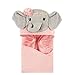 Little Treasure Little Treasure Animal Face Hooded Towel, Blossom Elephant  - Image 2