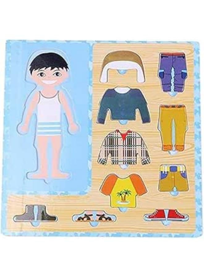 بازل مطابقة ملابس أولاد