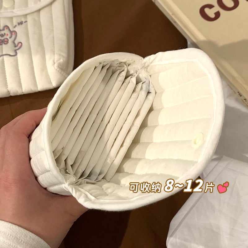 Cute Sanitary Napkin Aunt Towel Storage Bag Portable Small Mini Student Sanitary Napkin Monthly Bag Storage Bag - Image 4