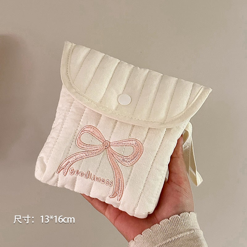 Cute Sanitary Napkin Aunt Towel Storage Bag Portable Small Mini Student Sanitary Napkin Monthly Bag Storage Bag - Image 1