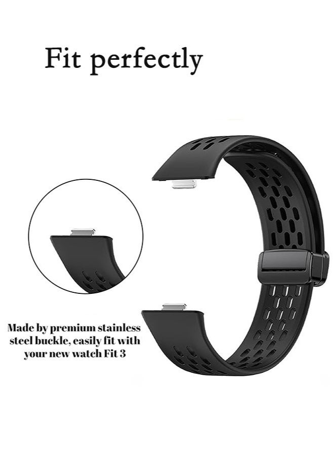 حَبْل تِك سوار سيليكون رياضي لساعة هواوي الذكية Fit 3 Fit 4 Fit 4 Pro Fit 5 Fit 5 Pro مناسب للاستخدام اليومي والنشاطات الخارجية والهدية - Image 4