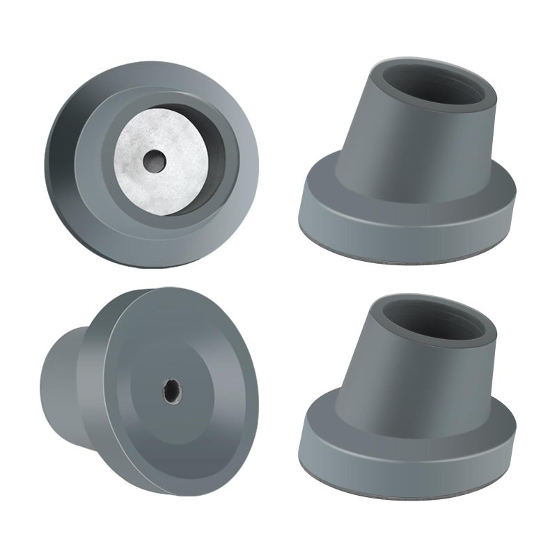 ANCKNE 4 Pack Replacement Feet for Shower Chair Bath Seat 118Slope Rubber Tips Non Slip Shower Bench Tub Transfer Benches Suction Cup Feet