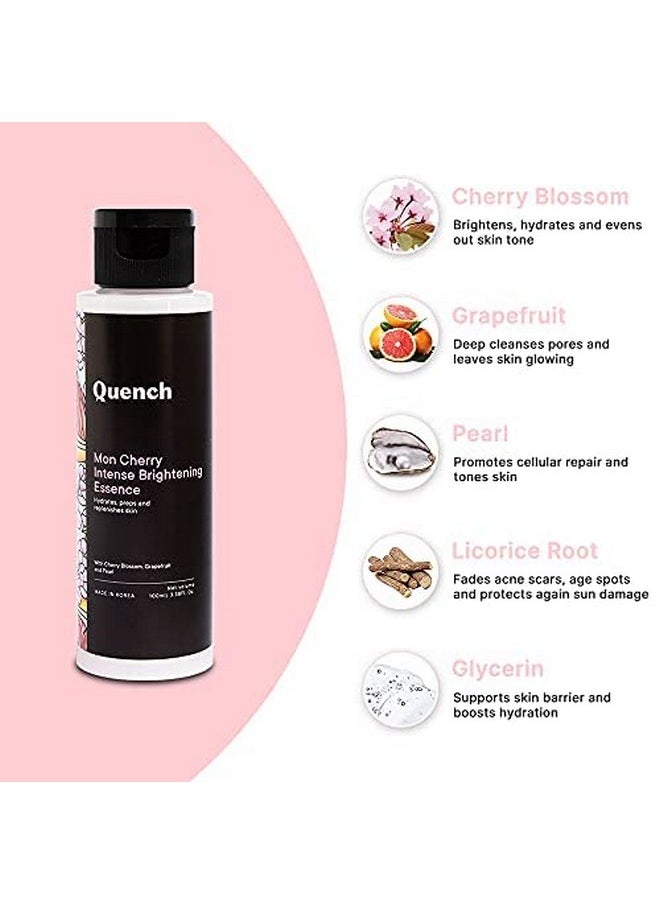 Quench Intense Brightening Face Toner With Cherry Blossom Radiance & Glycerin | Korean Essence For Glowing Skin | Preps, Hydrates & Brightens Skin |Made In Korea (100Ml) - pzsku/Z045C0E6B20C7A9C935BFZ/45/_/1733730158/09639e77-a90e-4b02-a2f6-af916a5b0fa2