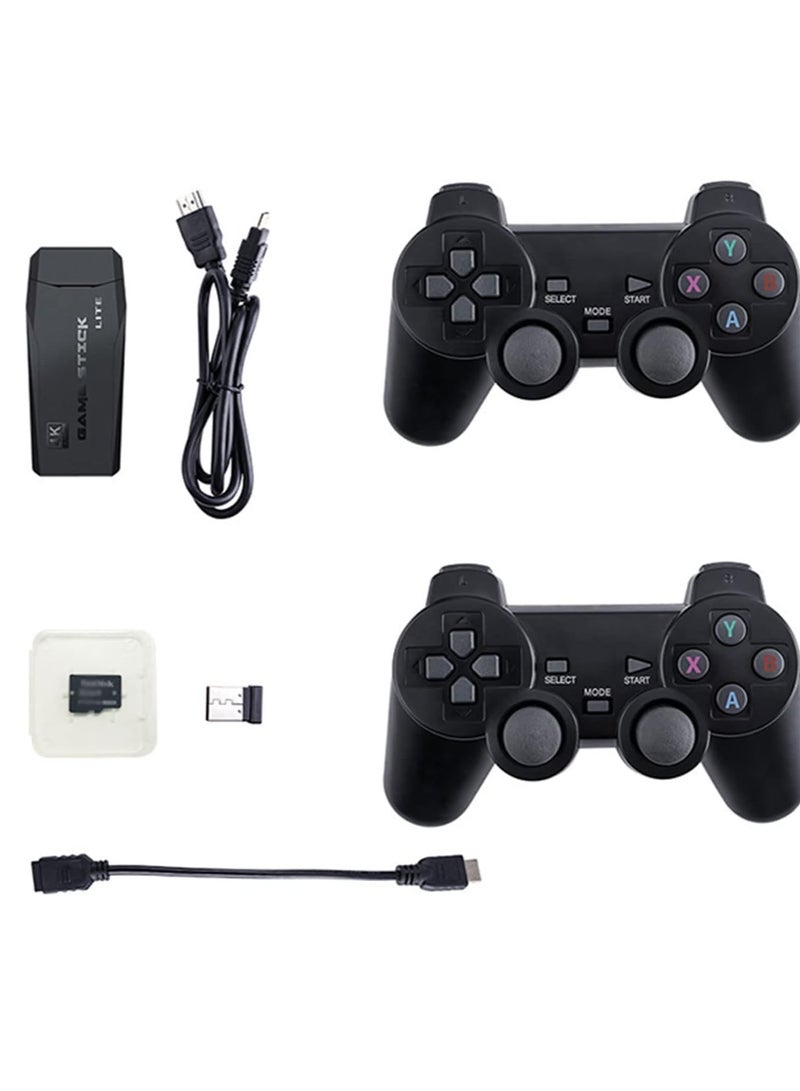 ELTRAZONE Y3 Lite Game Stick Console with Dual 2.4G Wireless Controllers Connect TV High-definition Output with 64GB Card 10000 Games - Image 1