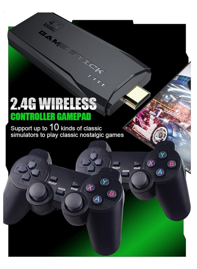 ELTRAZONE Y3 Lite Game Stick Console with Dual 2.4G Wireless Controllers Connect TV High-definition Output with 64GB Card 10000 Games - Image 2
