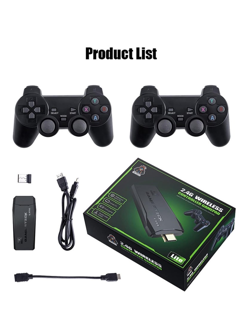ELTRAZONE Y3 Lite Game Stick Console with Dual 2.4G Wireless Controllers Connect TV High-definition Output with 64GB Card 10000 Games - Image 4