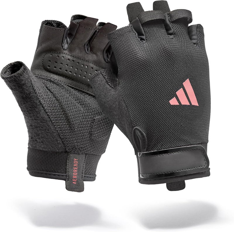 Adidas Essential Training Gloves for Women – Breathable Anti-Slip Workout Gloves for Fitness & Gym – Pink - Image 2