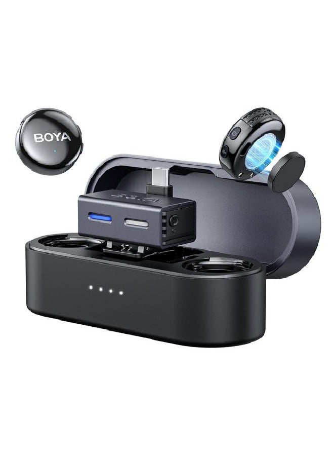 BOYA BOYALINK 3-02 Button-Sized 2.4Ghz Wireless Microphone System with Case for USB-C & 3.5mm Devices - Image 2