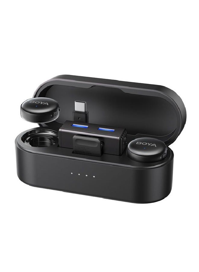 BOYA BOYALINK 3-02 Button-Sized 2.4Ghz Wireless Microphone System with Case for USB-C & 3.5mm Devices - Image 3